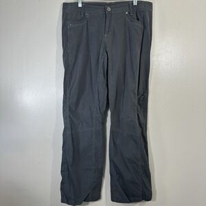 Kuhl Legendary Cargo Pants 14 Mid Rise POCKETS Gray Outdoor Fish Camp Classic